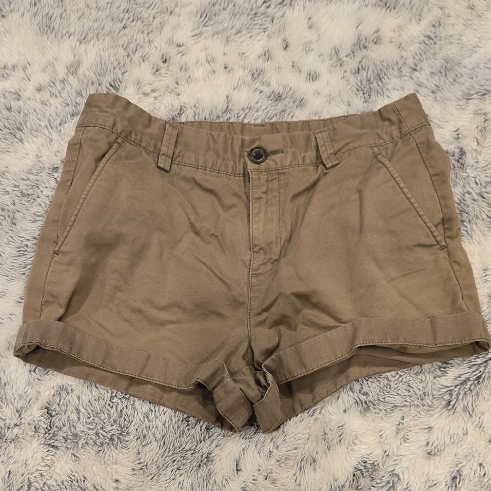 Women's Green Cargo Shorts